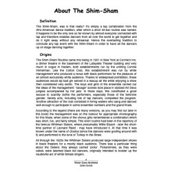 The Shim-Sham Routine FREE!